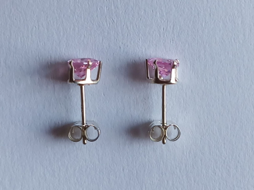 pinke zirkonia-silber-ohrringe--